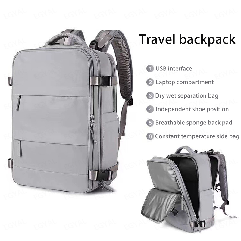 Laptop Backpack 15.6 - กระเป๋าเป้ธุรกิจพร้อมพอร์ตชาร์จ USB 15.6 กระเป๋าเดินทางขนาด 16 นิ้ว