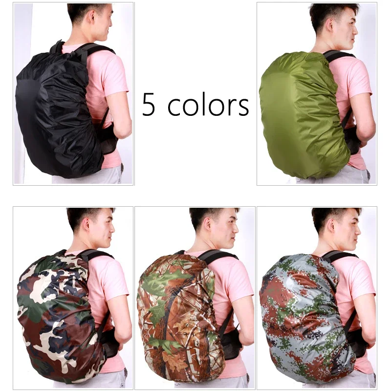 Rain Cover Backpack - 35L/60L กระเป๋าเป้สะพายหลังสำหรับตั้งแคมป์กลางแจ้ง เดินป่า ปีนเขา กันน้ำ พร้อมผ้าคลุมกันฝน