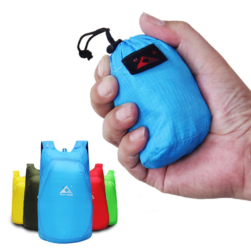 Foldable Backpack Small - PLAYKING น้ำหนักเบากระเป๋าเป้สะพายหลัง Ultralight Packable Rucksacks กลางแจ้งเดินทางเด็กขนาดเล็ก