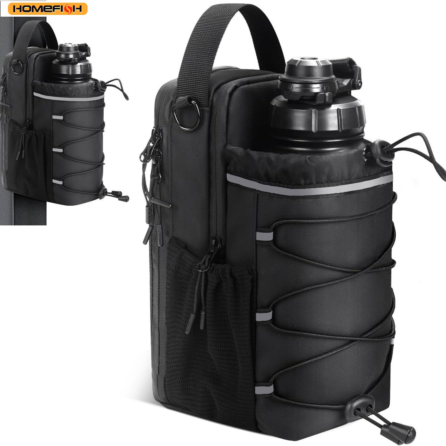 Hydration Pack Outdoor - กระเป๋าคาดลำตัวแบบแม่เหล็กสำหรับใส่ขวดน้ำ พกพาสะดวก เหมาะสำหรับผู้ชาย ผู้หญิง ออกกำลังกายกลางแจ้ง ฟิตเนส