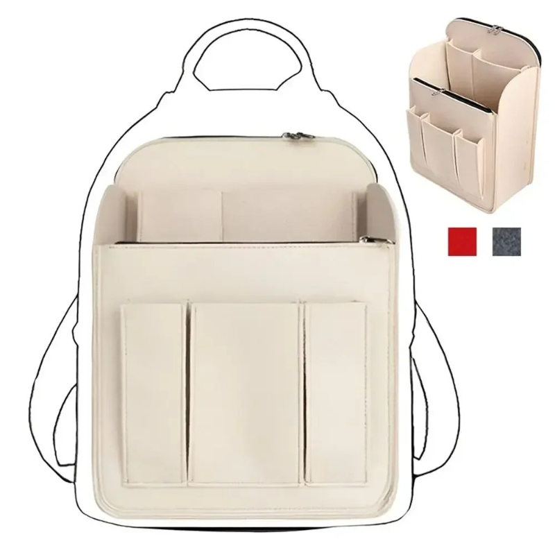 กระเป๋าใส่เครื่องสำอางแบบพกพาส - Backpack Insert Organizer บทวิจารณ์และราคา