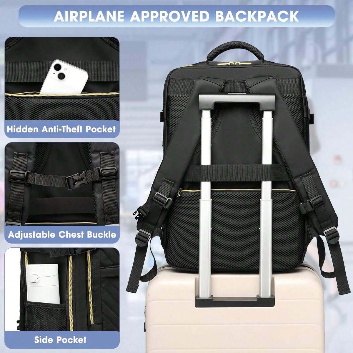 กระเป๋าเป้เดินทางขนาดใหญ่ - กร - Travel Backpack Anti Theft บทวิจารณ์และราคา