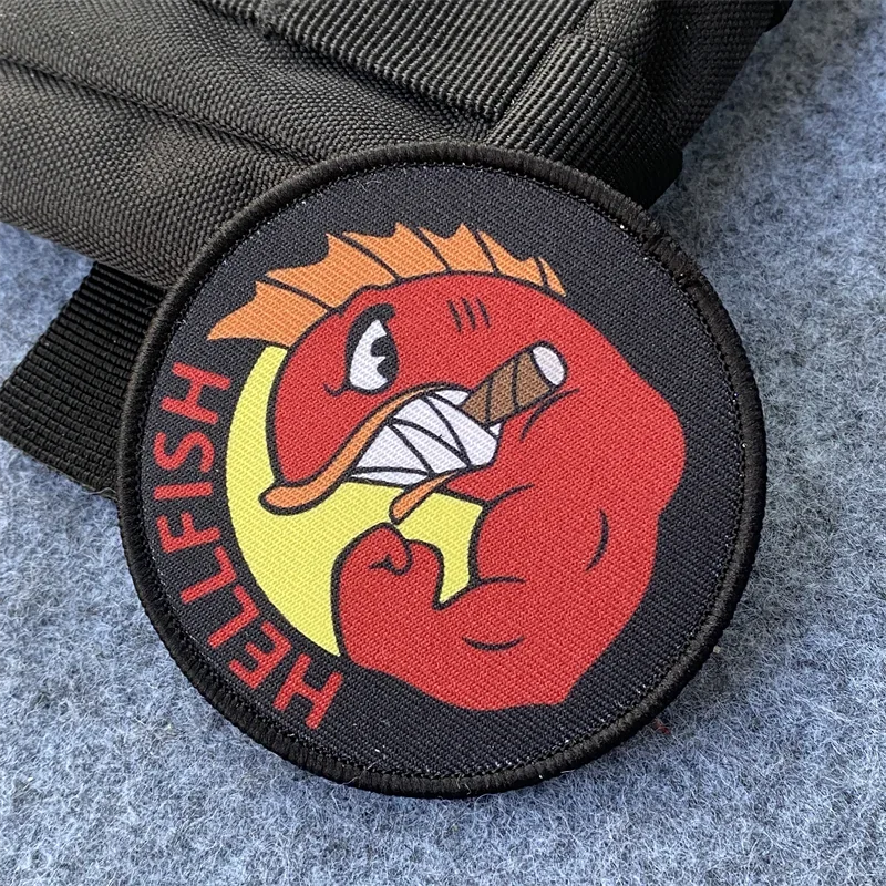 HELLFISH โลโก้พิมพ์ Patch Hook - Urban Backpack Tactical บทวิจารณ์และราคา