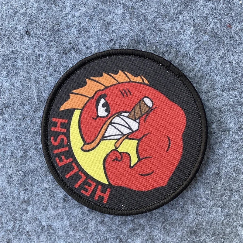 HELLFISH โลโก้พิมพ์ Patch Hook - Urban Backpack Tactical บทวิจารณ์และราคา