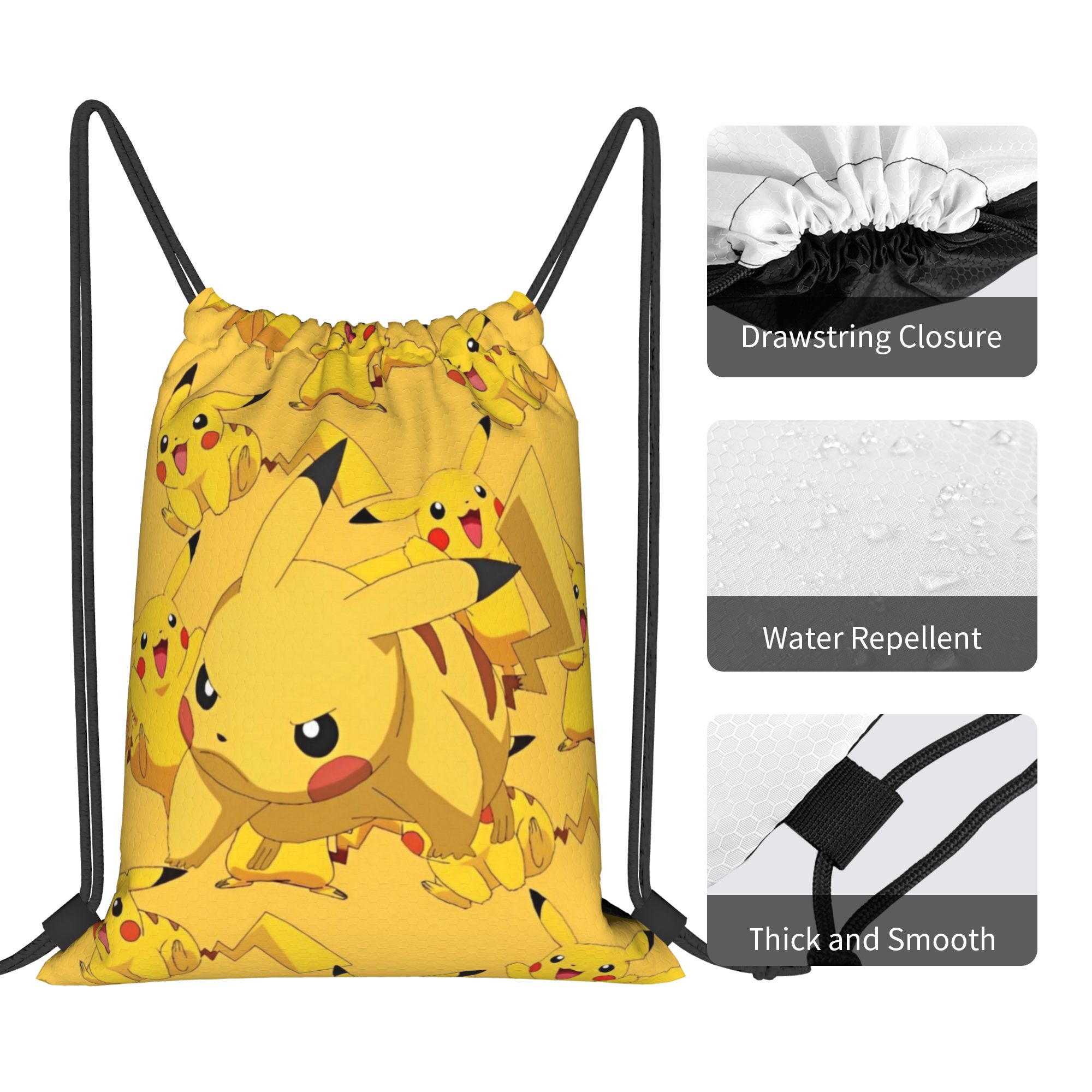 กระเป๋าเป้สะพายหลังลายโปเกมอน  - Drawstring Gym Bag บทวิจารณ์และราคา