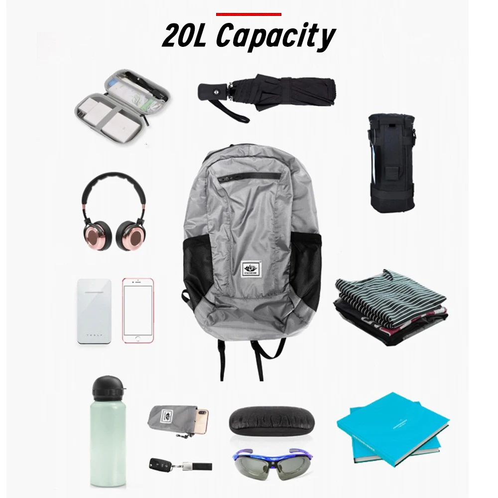 กระเป๋าเป้สะพายหลังขนาดเล็กแบบ - Foldable Backpack Small บทวิจารณ์และราคา