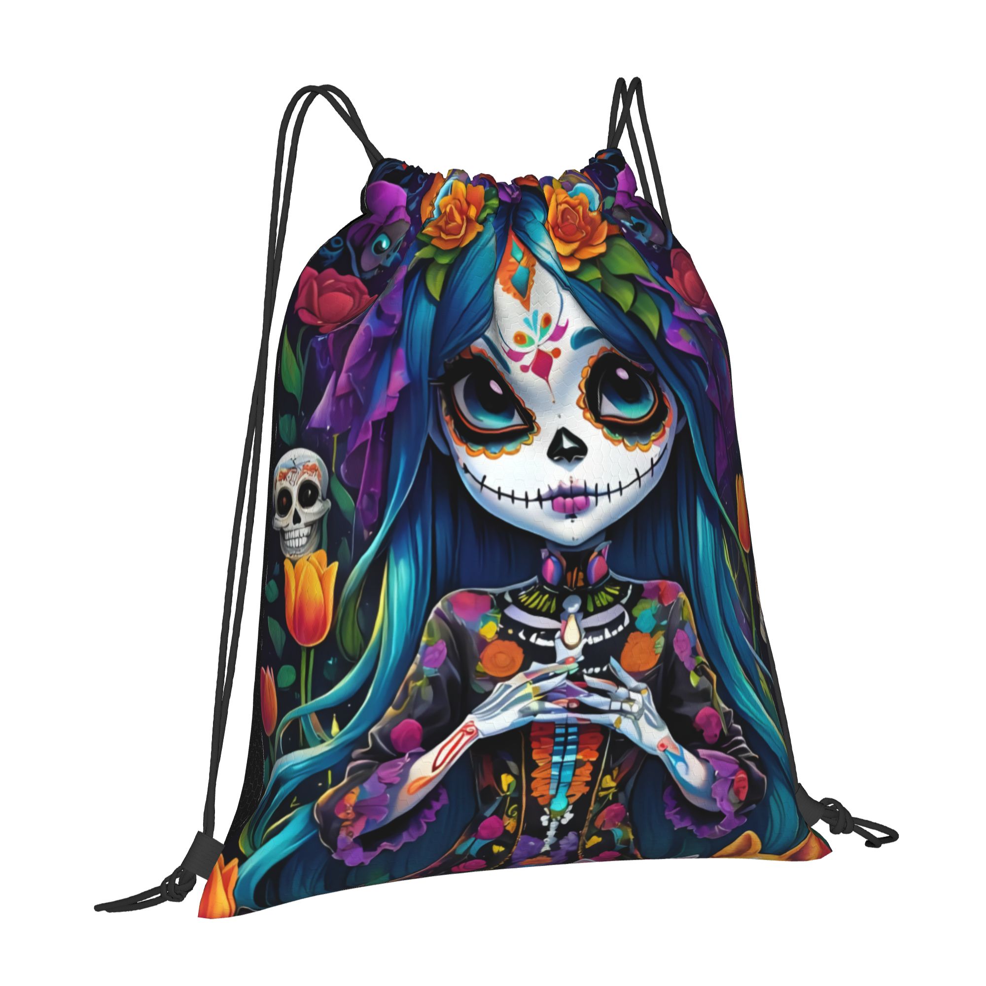 กระเป๋าเชือกรูดลายโครงกระดูกสา - Drawstring Gym Bag บทวิจารณ์และราคา