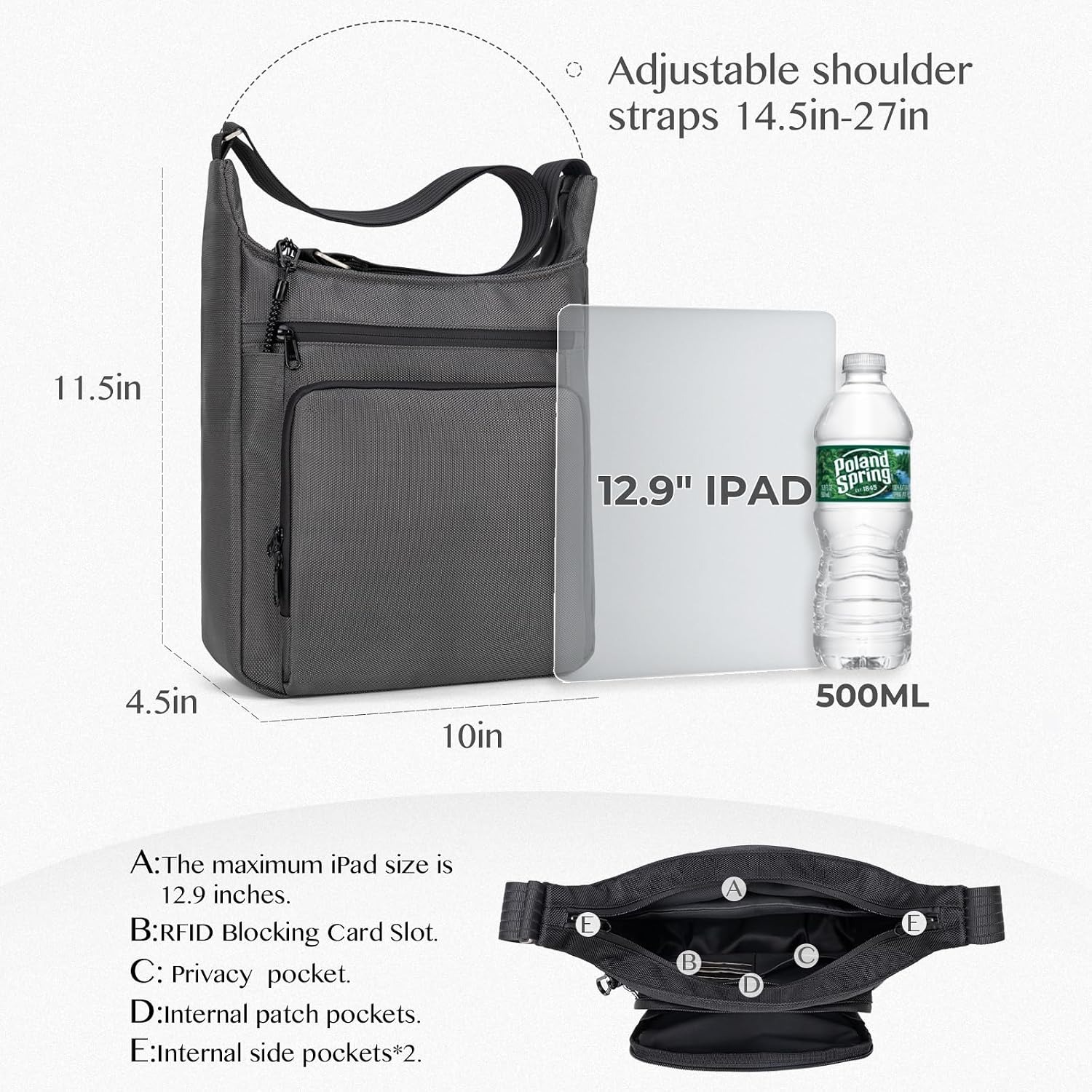 กระเป๋าสะพายข้างกันขโมยสำหรับผ - Travel Backpack Anti Theft บทวิจารณ์และราคา