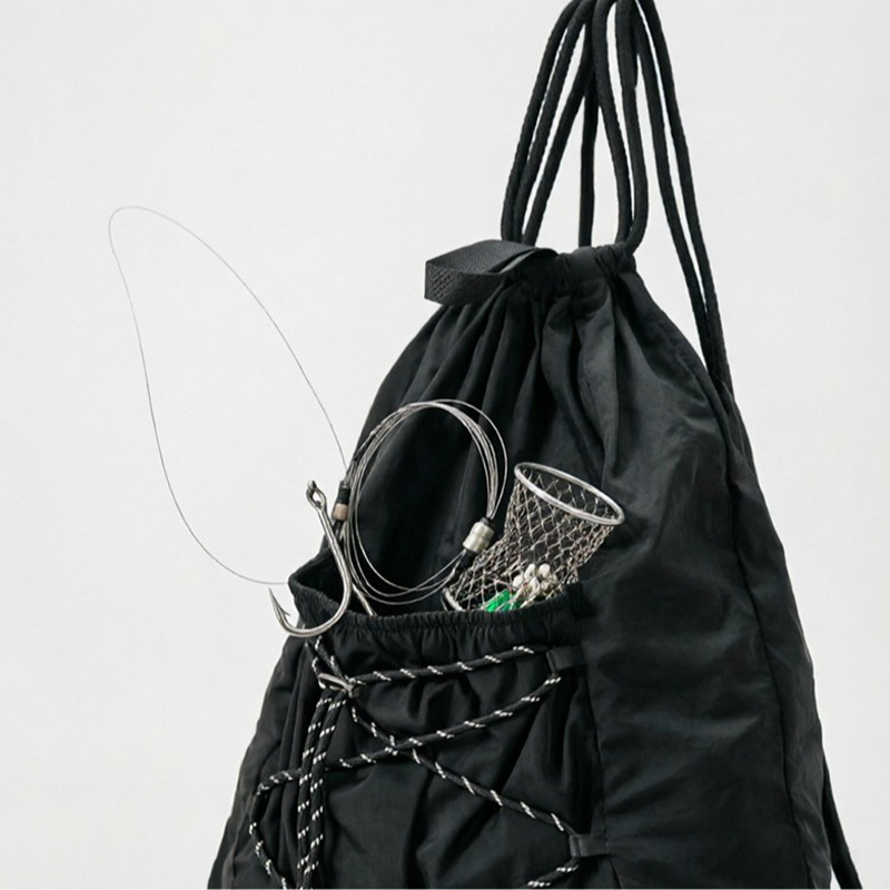 กระเป๋าเป้เชือกรูดไนลอนยับย่นส - Drawstring Gym Bag บทวิจารณ์และราคา